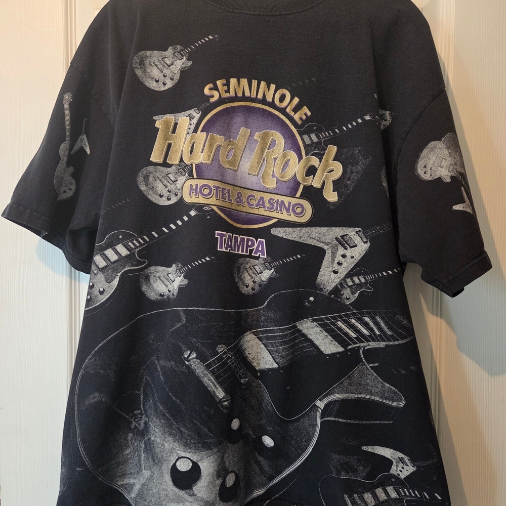 Hard Rock All Over Graphic T-Shirt